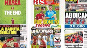 Derrota de España en el Mundial 2014 (Titulares Prensa)