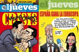 (El Jueves) España gana la Eurocopa 2012 y Rajoy se aprovecha